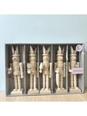Make Market Mini DIY Unfinished Wooden Easter Nutcrackers - Plywood - 6in